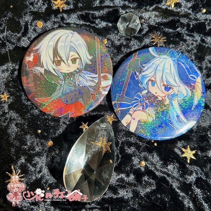 Genshin Impact genshinimpact 原神 フリーナ アルレッキーノ アクリルスタンド 缶バッジ