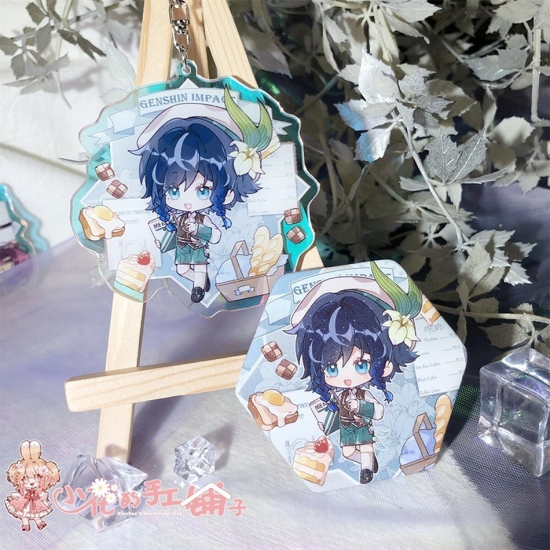 Genshin Impact genshinimpact 原神 甘雨 刻晴 ウェンティ クレー アクリルキーホルダー 缶バッジ