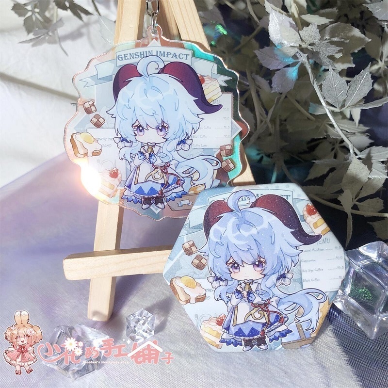 Genshin Impact genshinimpact 原神 甘雨 刻晴 ウェンティ クレー アクリルキーホルダー 缶バッジ
