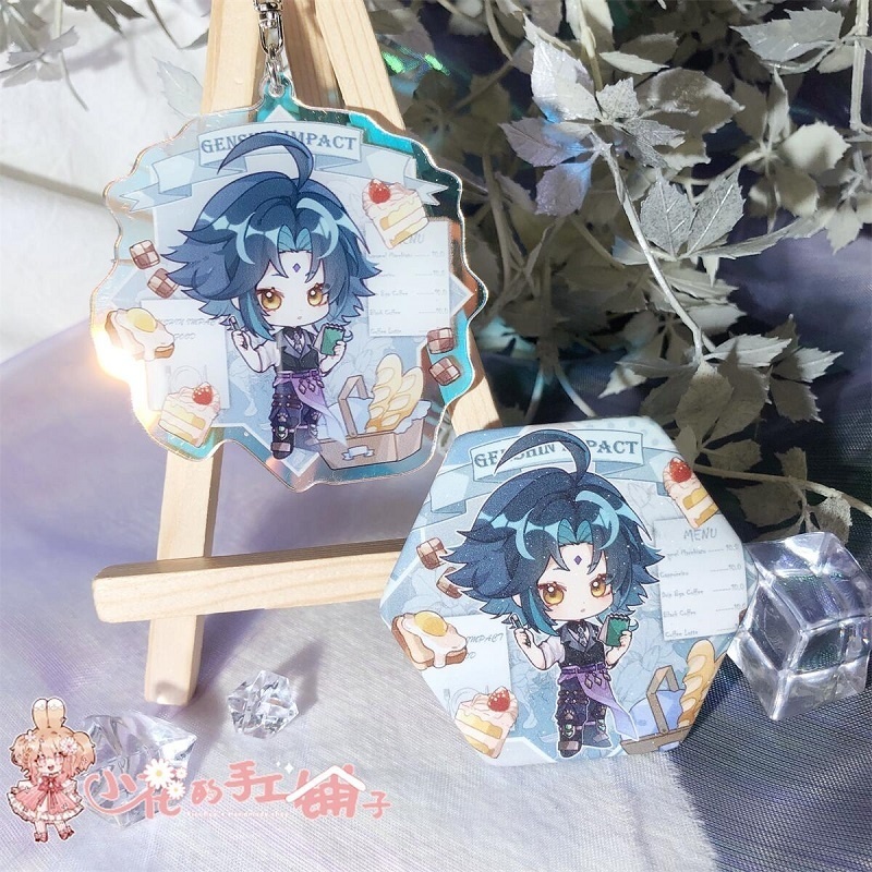 Genshin Impact genshinimpact 原神 鍾離 魈 ディルック タルタリヤ アクリルキーホルダー 缶バッジ