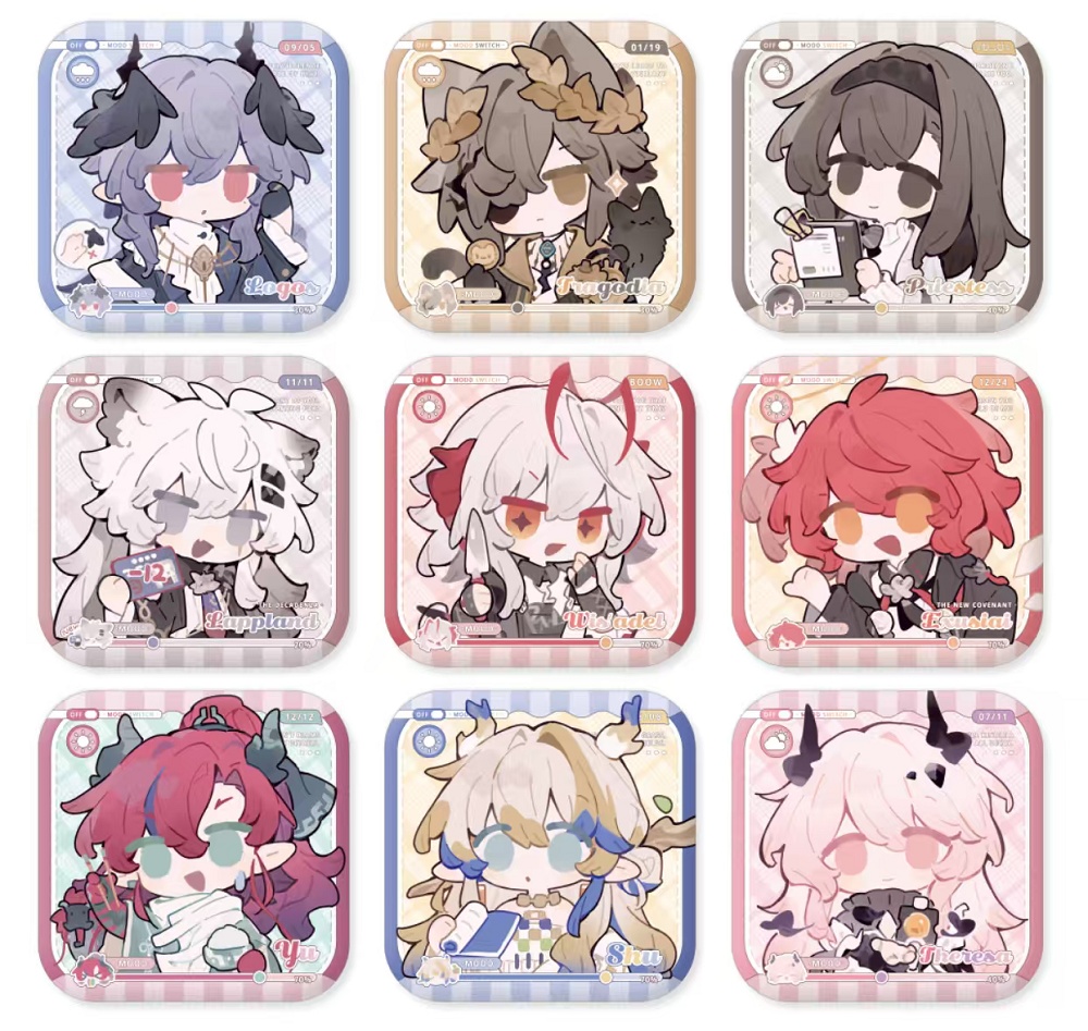 Arknights アークナイツ 明日方舟 シュウ 黍 余 プリースティス トラゴディア テレジア ロゴス logos ラップランド ウィシャデル エクシア アクリルキーホルダー