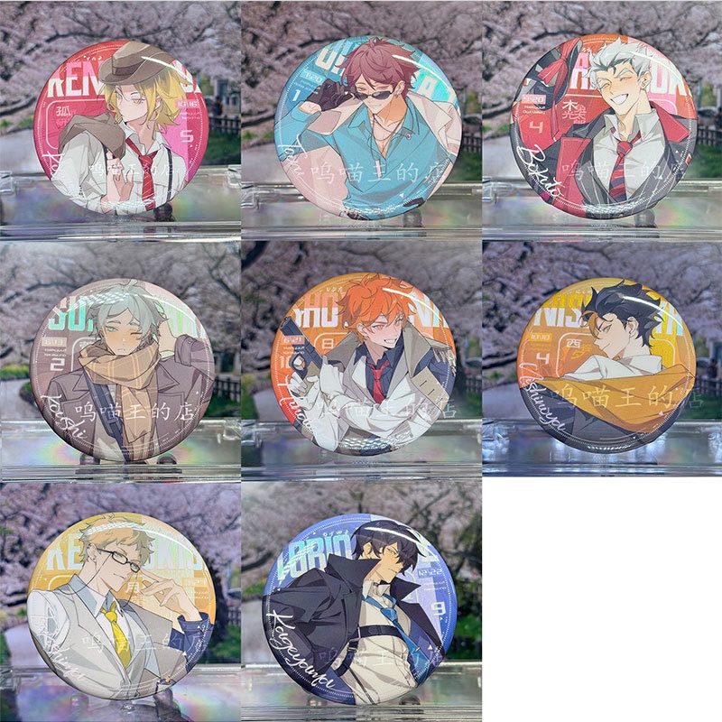 ハイキュー!! 日向翔陽 菅原孝支 影山飛雄 月島蛍 西谷夕 孤爪研磨 及川徹 木兎光太郎 アクリルスタンド アクリルキーホルダー 缶バッジ