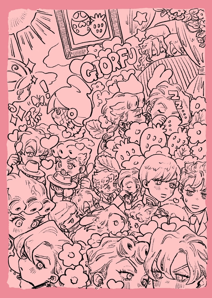 【ピンク】ジョルフーでかシール