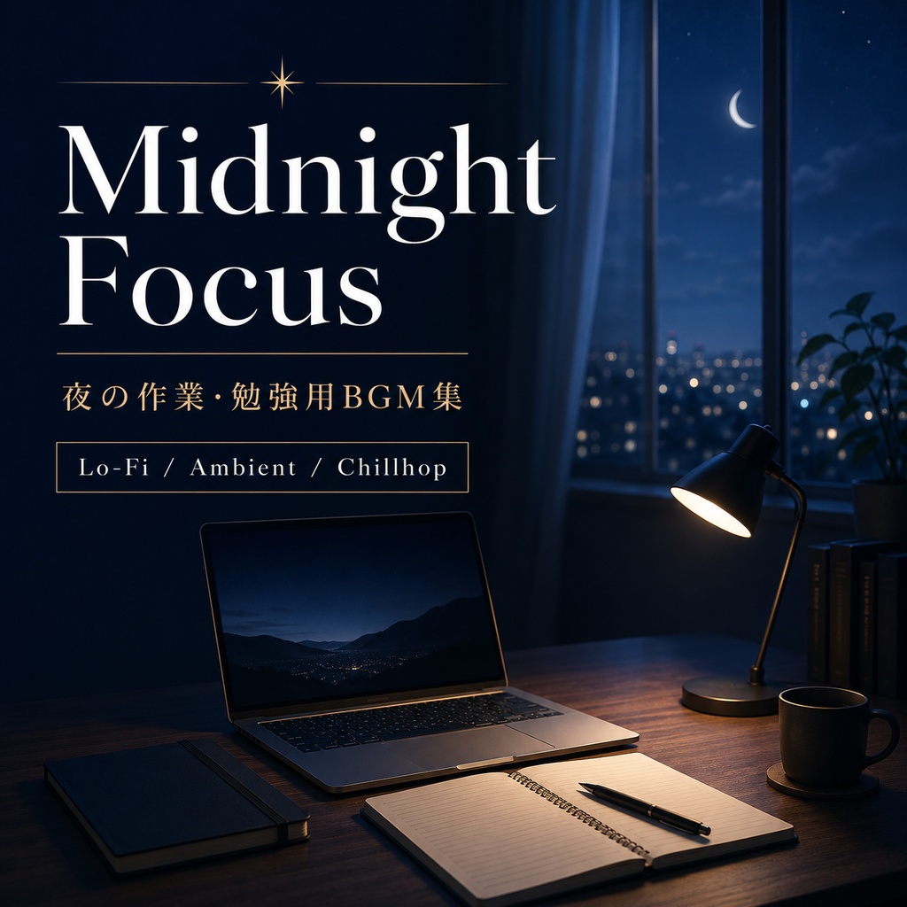 Midnight Focus BGM Pack|夜の作業・勉強用BGM集