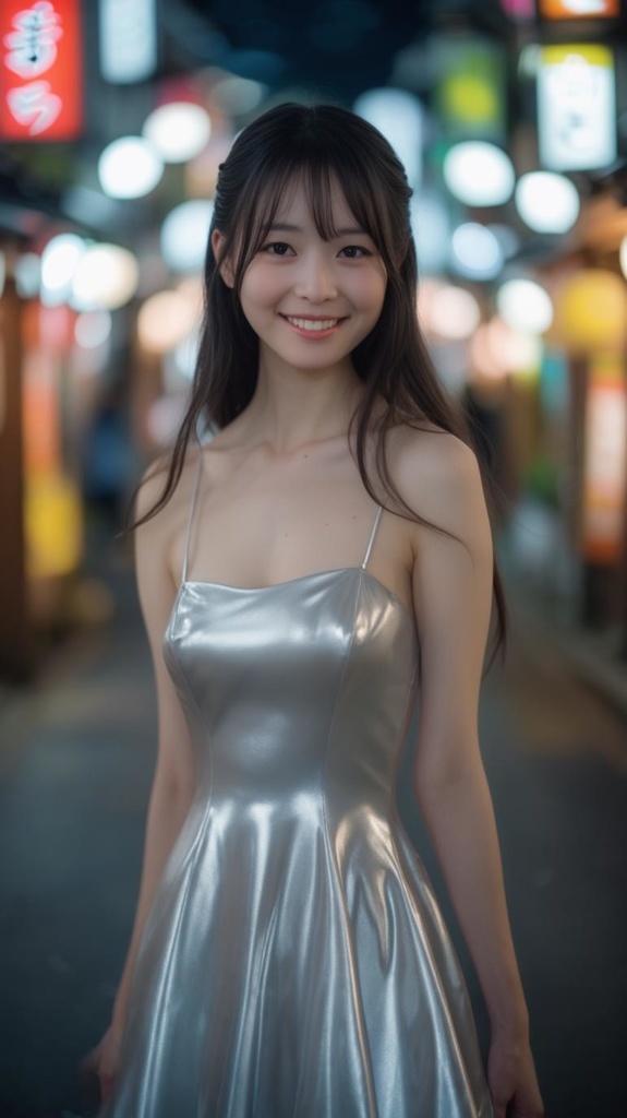 AI美女フォトパック – Silver Dress edition(45枚)
