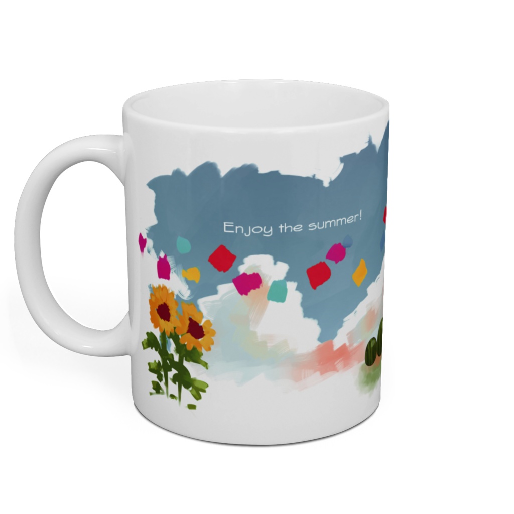 霊夢と魔理沙のマグカップ(夏)