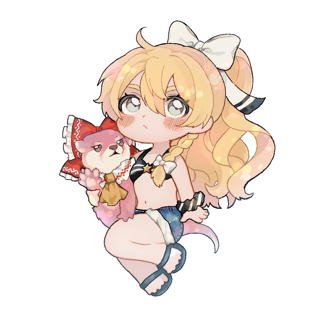 魔理沙とカワウソ霊夢【アクリルキーホルダー】
