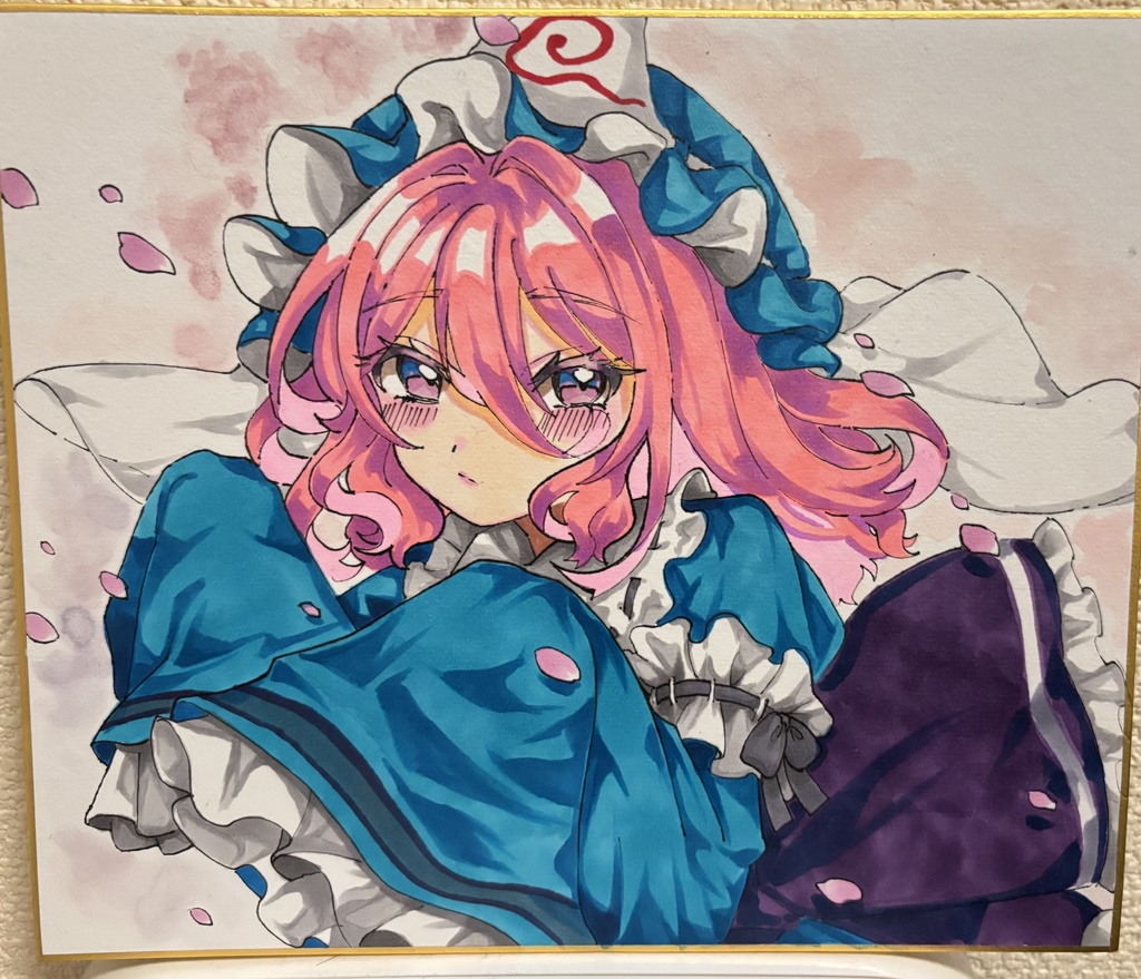 【中色紙】西行寺幽々子