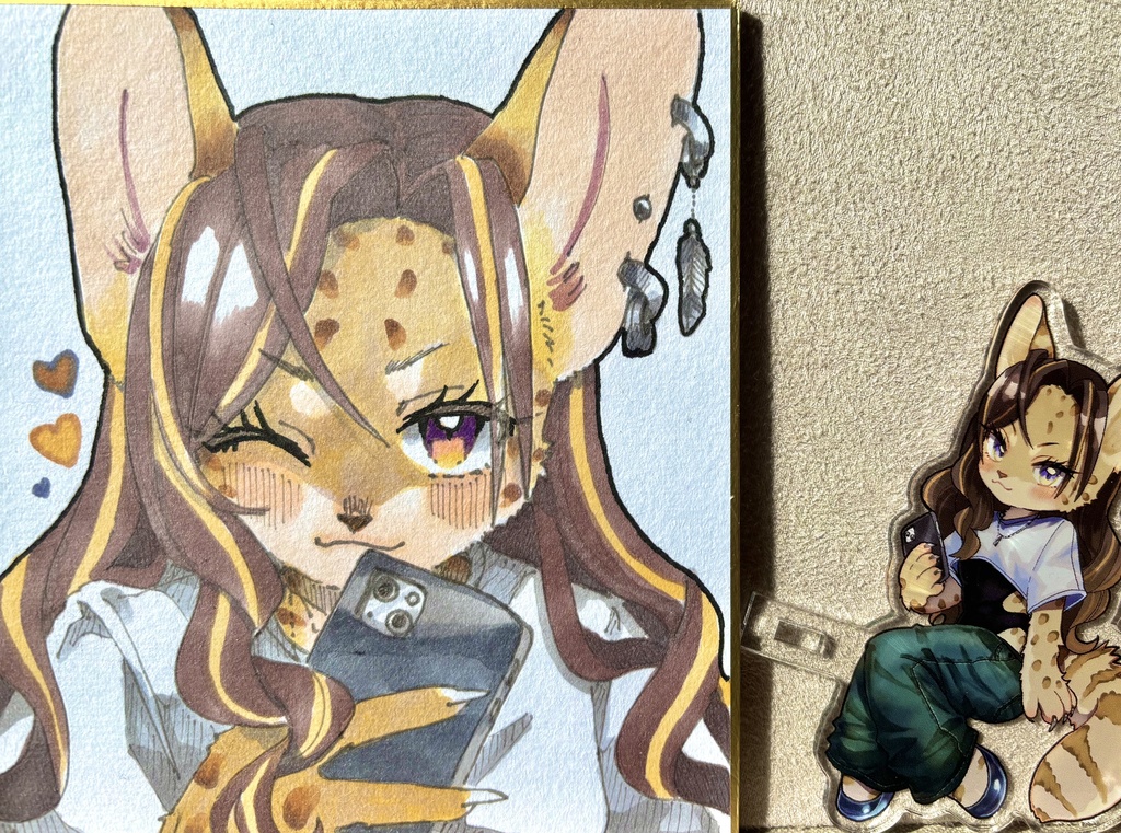 サアヤちゃん色紙&お座りアクスタセット