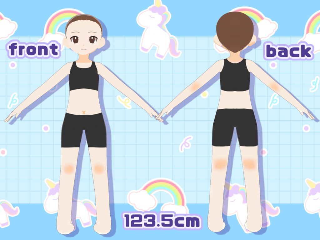 【無料】Li式デフォルメモデル 素体