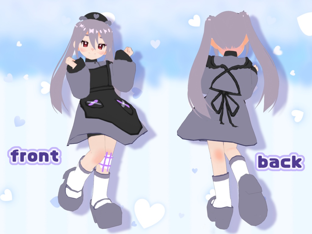 【無料版あり】vroid製VRMモデル ななか