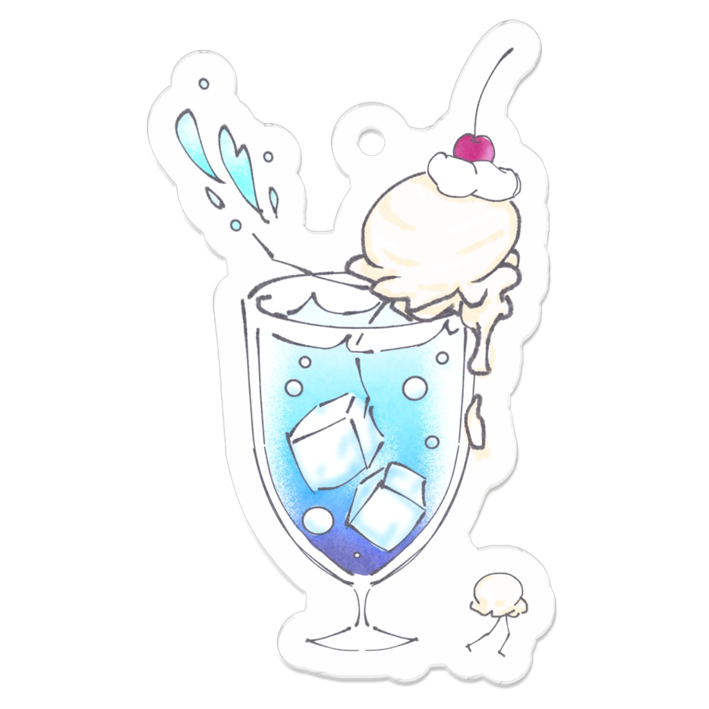 クリームソーダ遊び