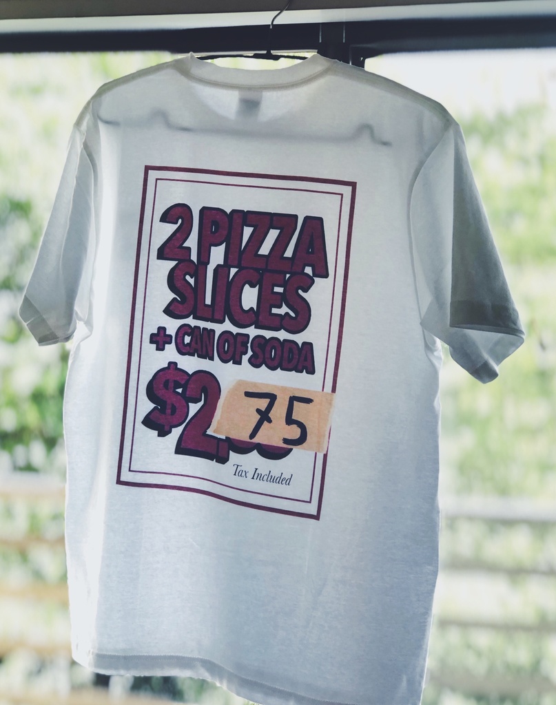 2 PIZZA SLICES + CAN OF SODA