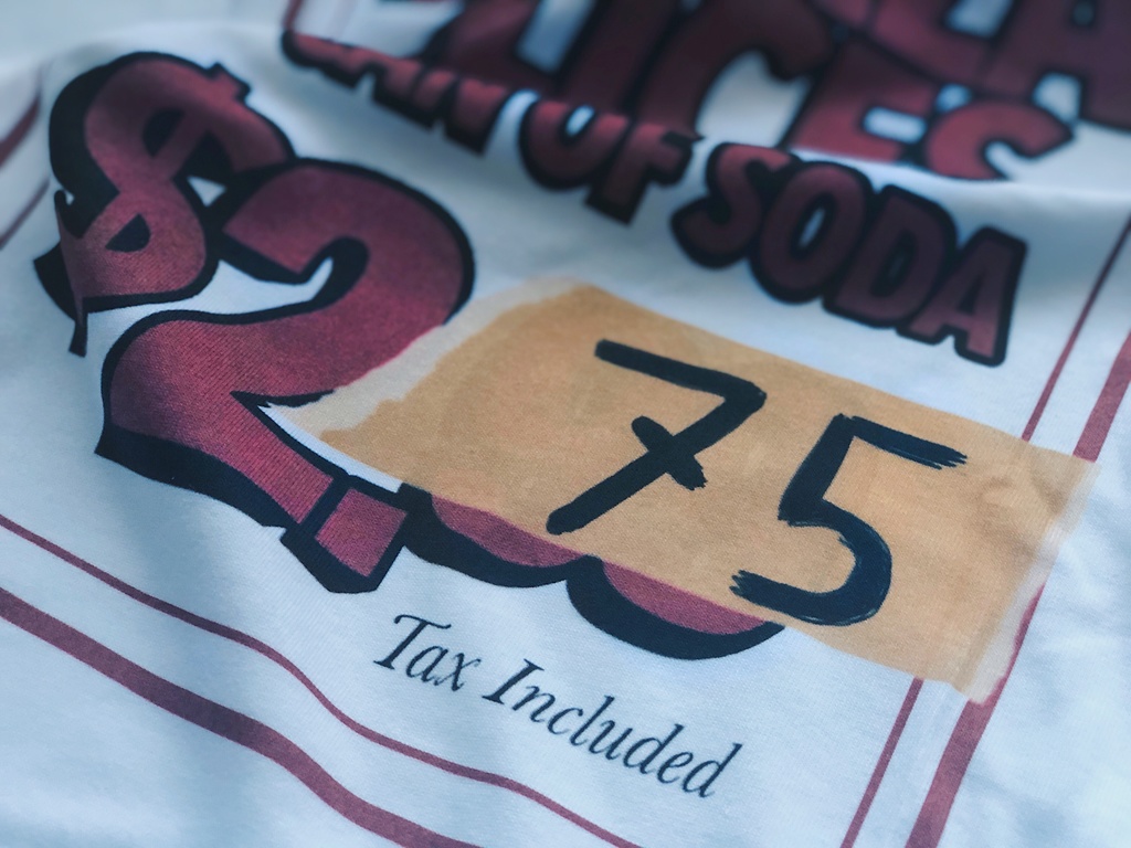 2 PIZZA SLICES + CAN OF SODA