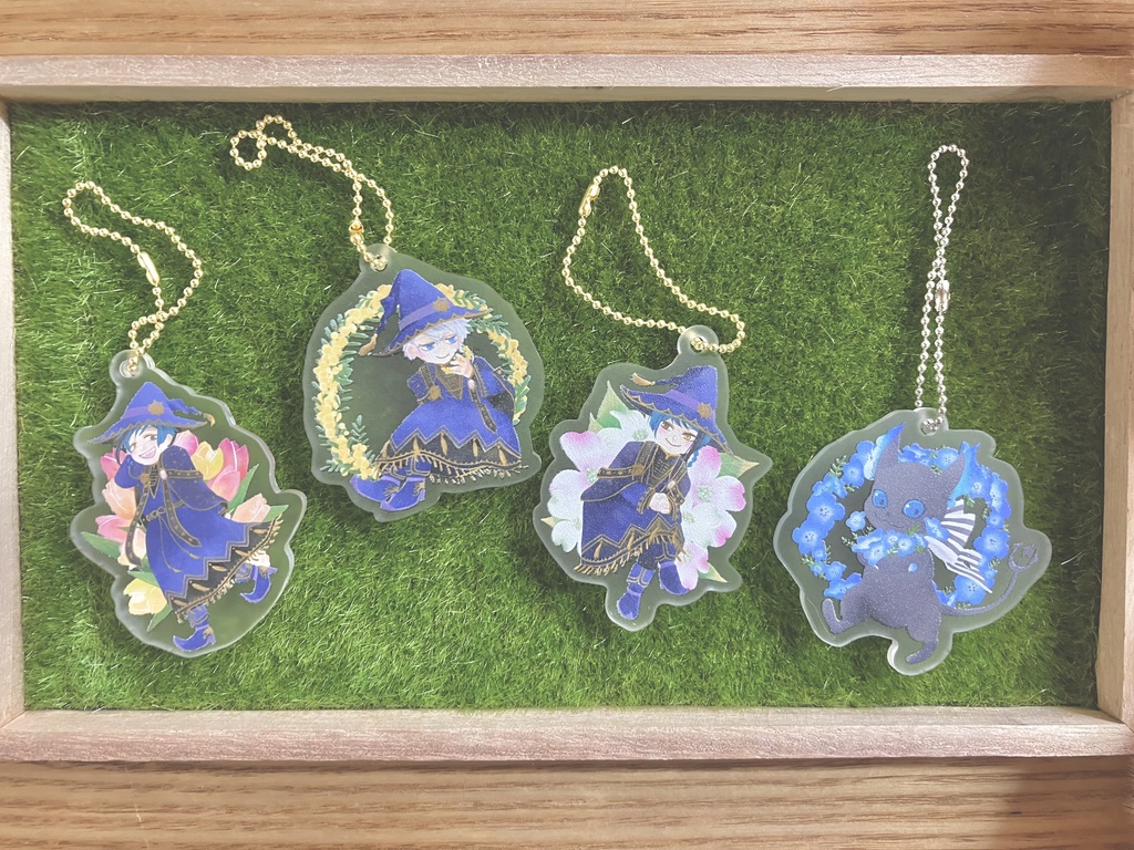 春爛漫のアクリルボールチェーン