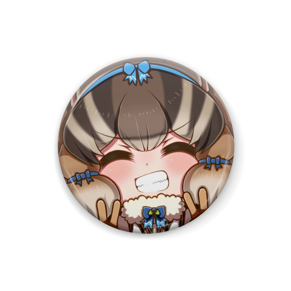 【缶バッチ】ダブルピースシマリス