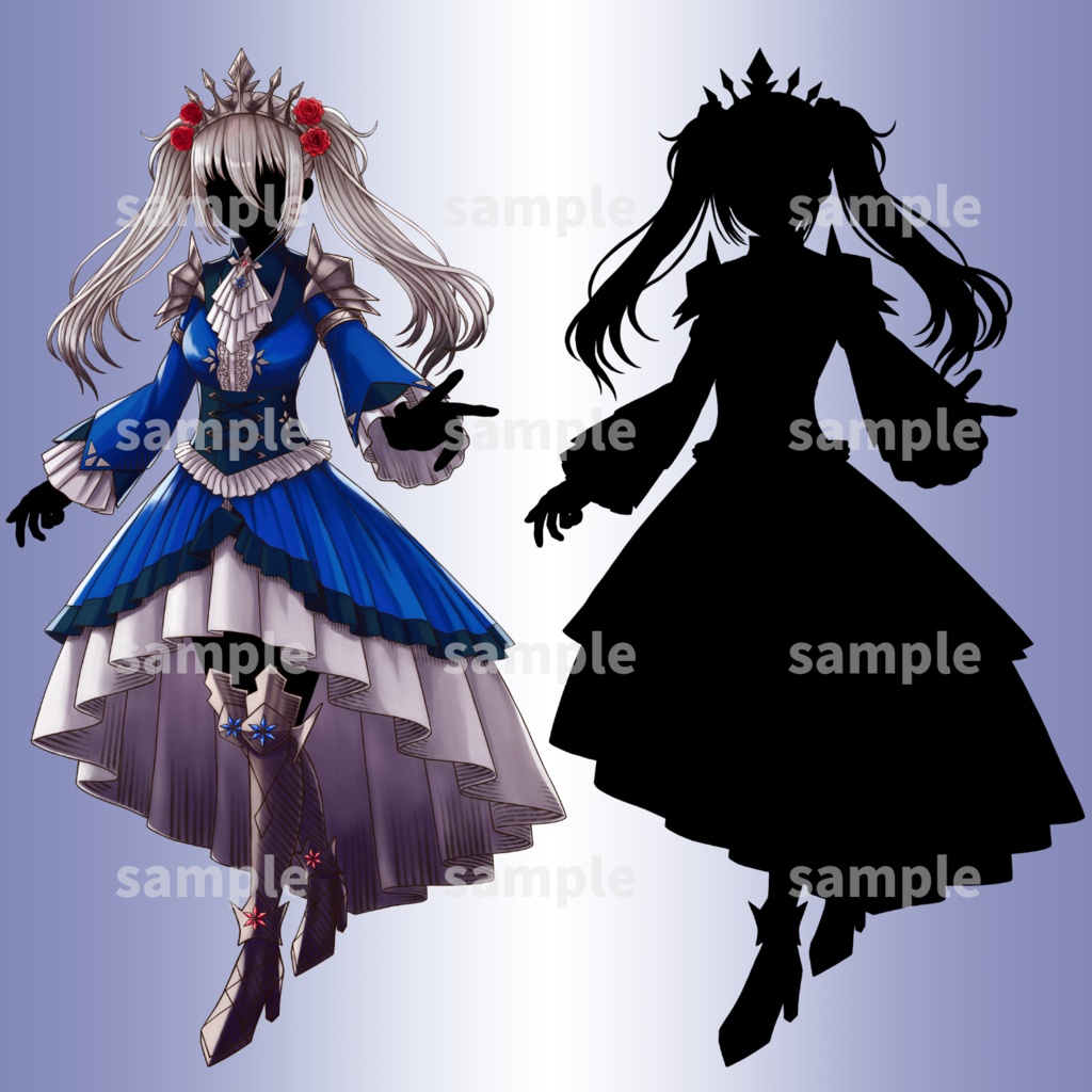 【立ち絵素材】ファンタジー衣装の女の子