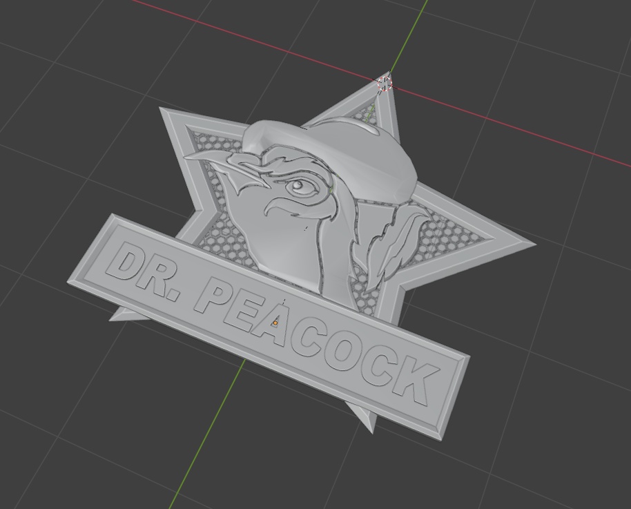 Dr. Peacock Logo/Keychain FBX