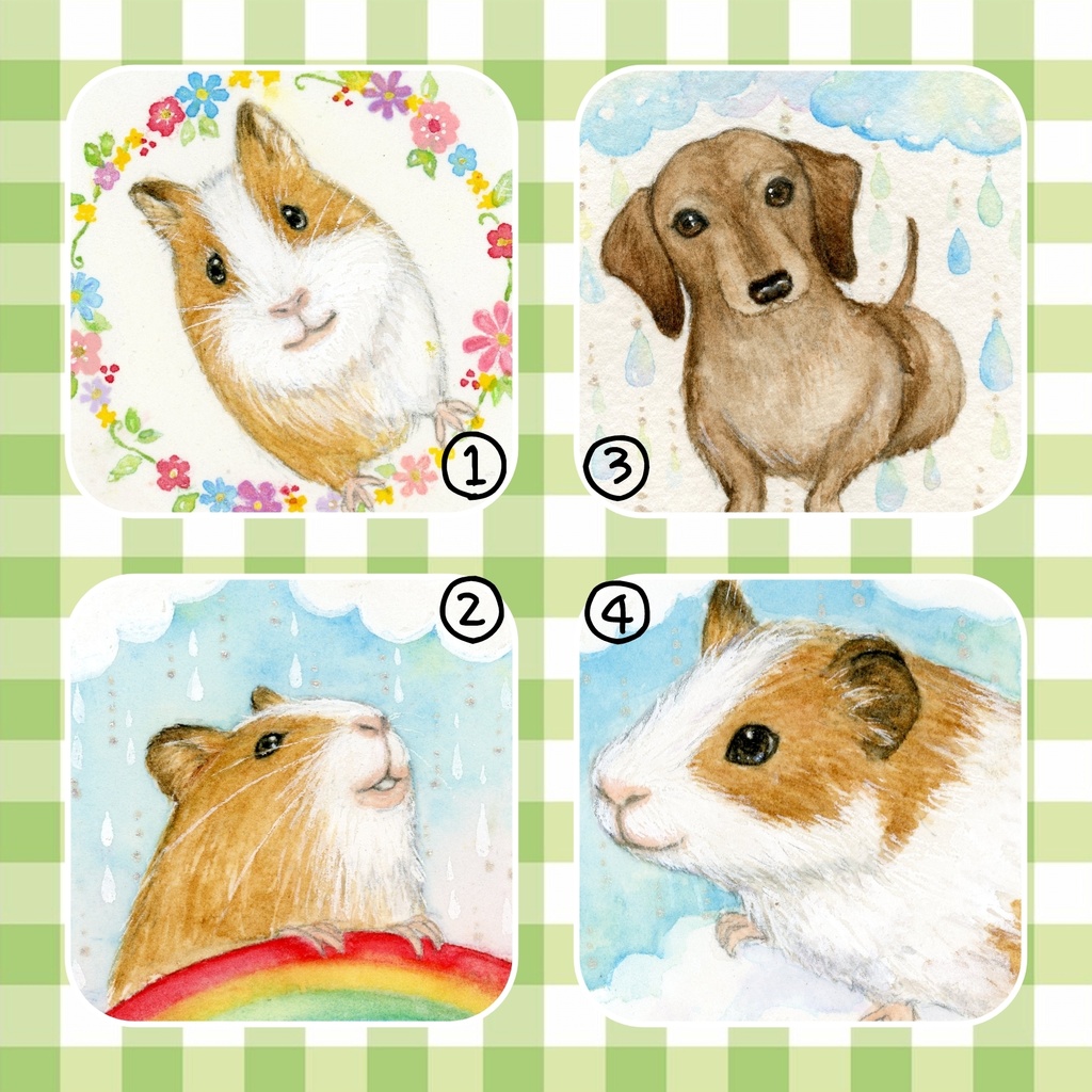 アニマル原画マグネット
