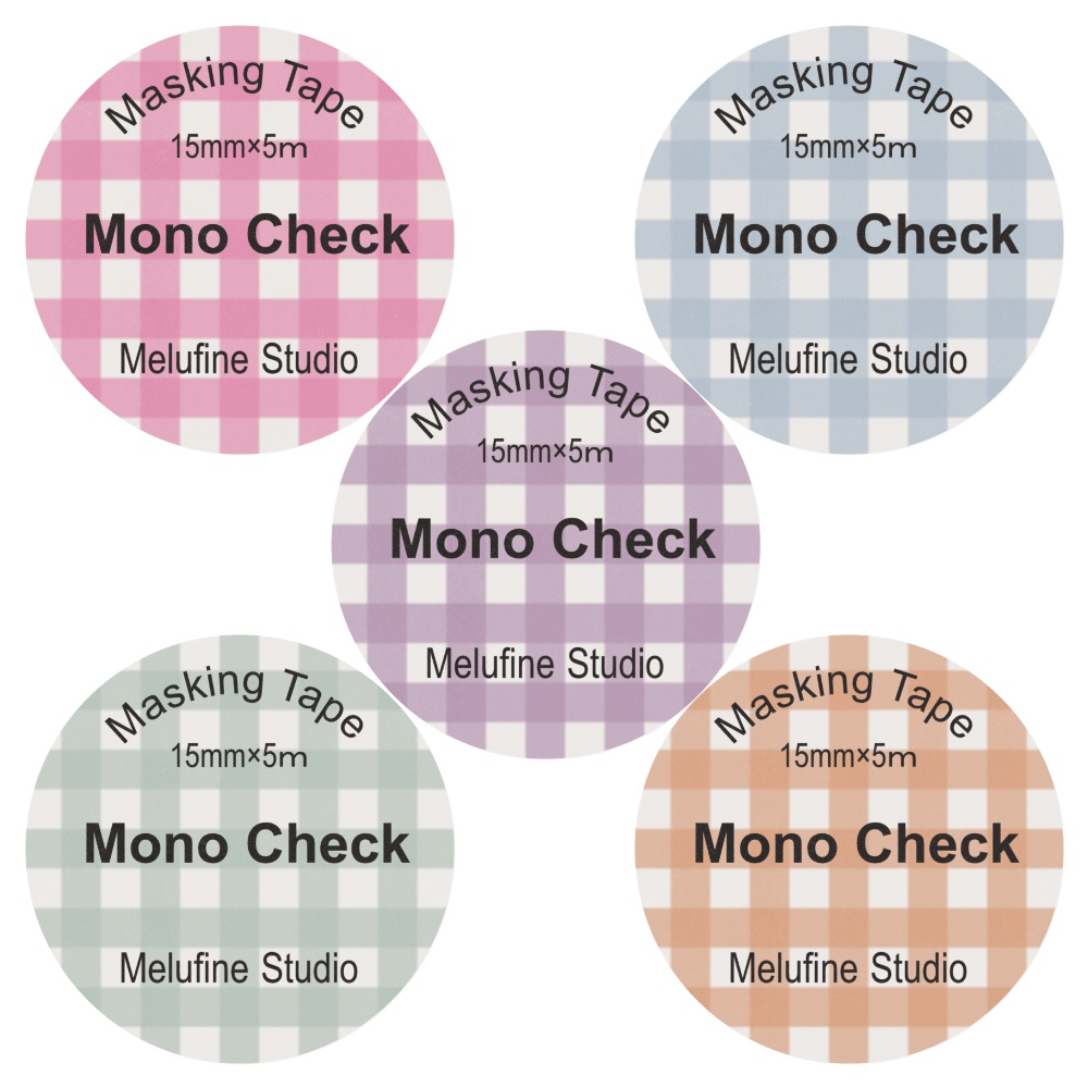 Mono Check Masking Tape 全5色