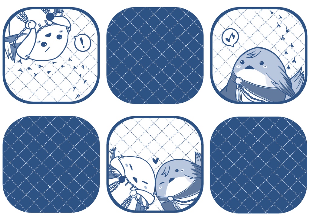 鶴丸&一期(鳥)トートバッグ