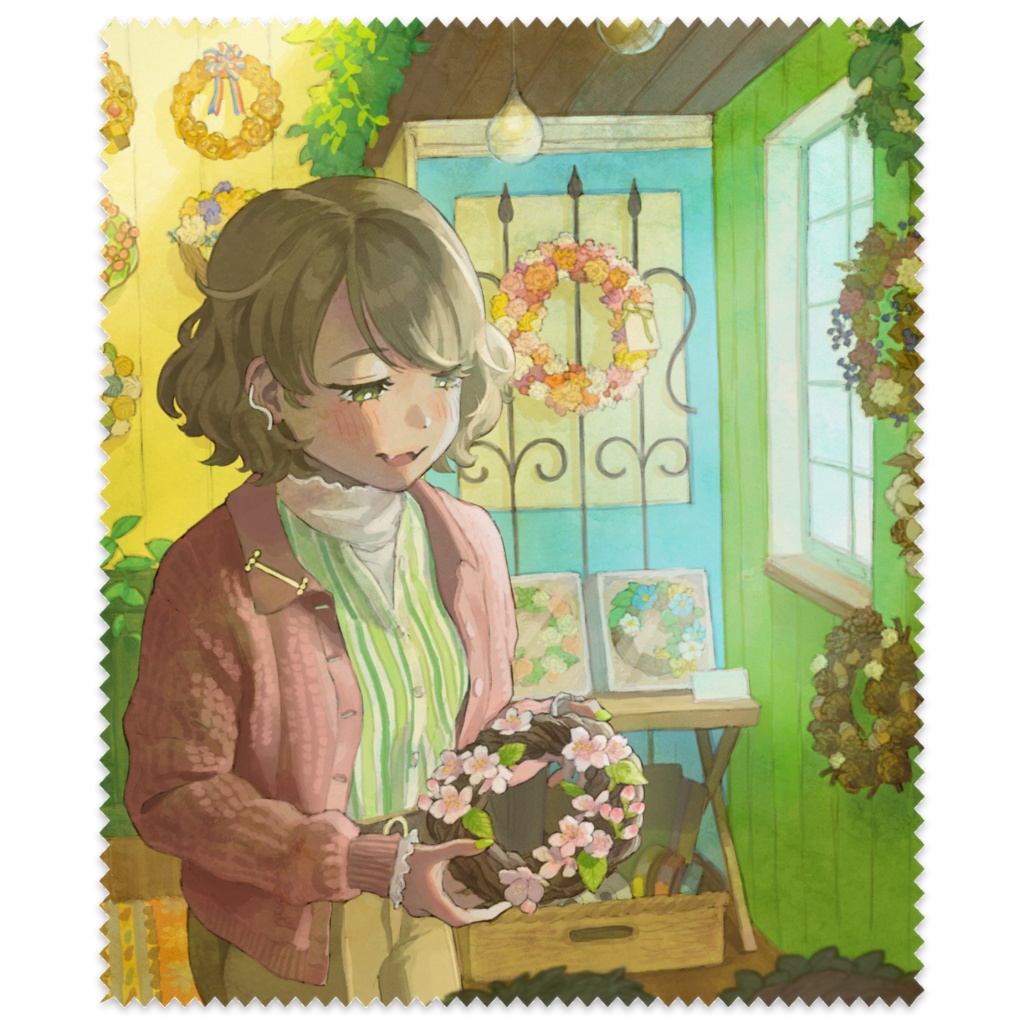 💐【期間限定】4周年記念クリーニングクロス （イナガキスミカ先生デザイン）