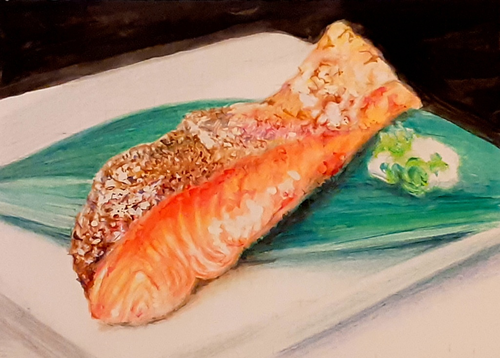 色鉛筆による細密画