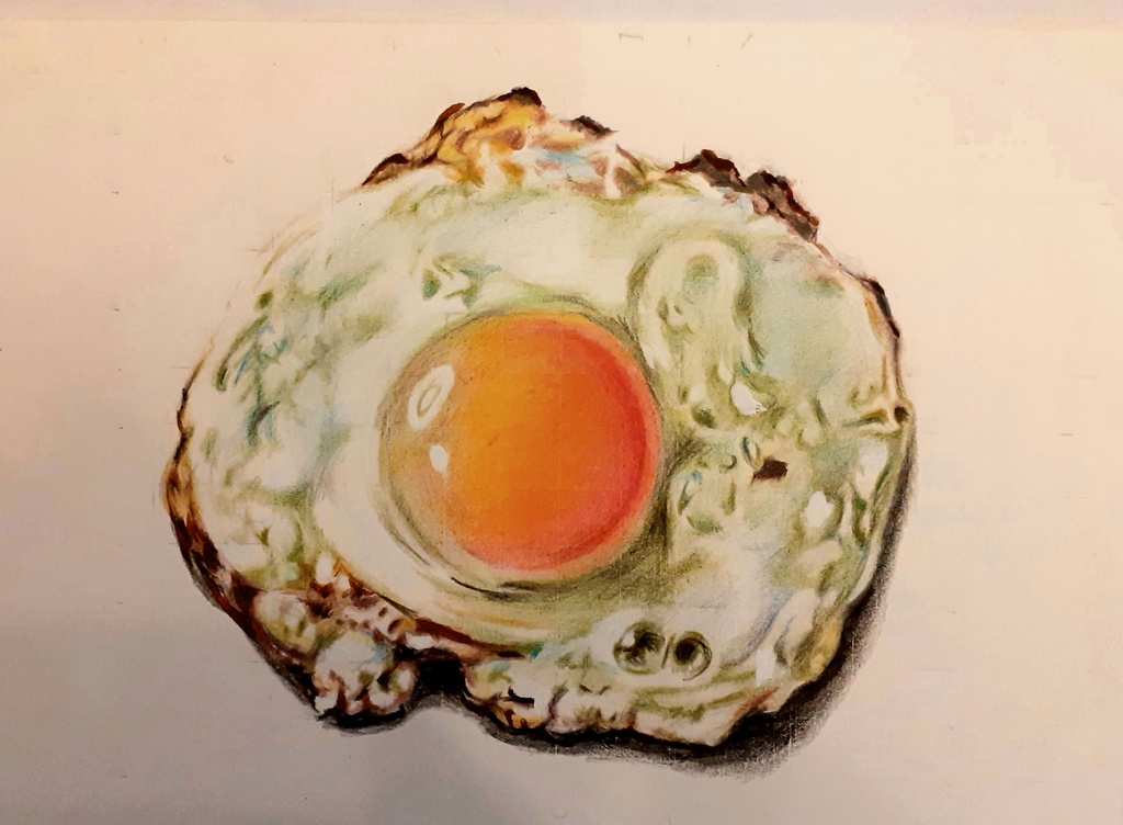 色鉛筆による細密画