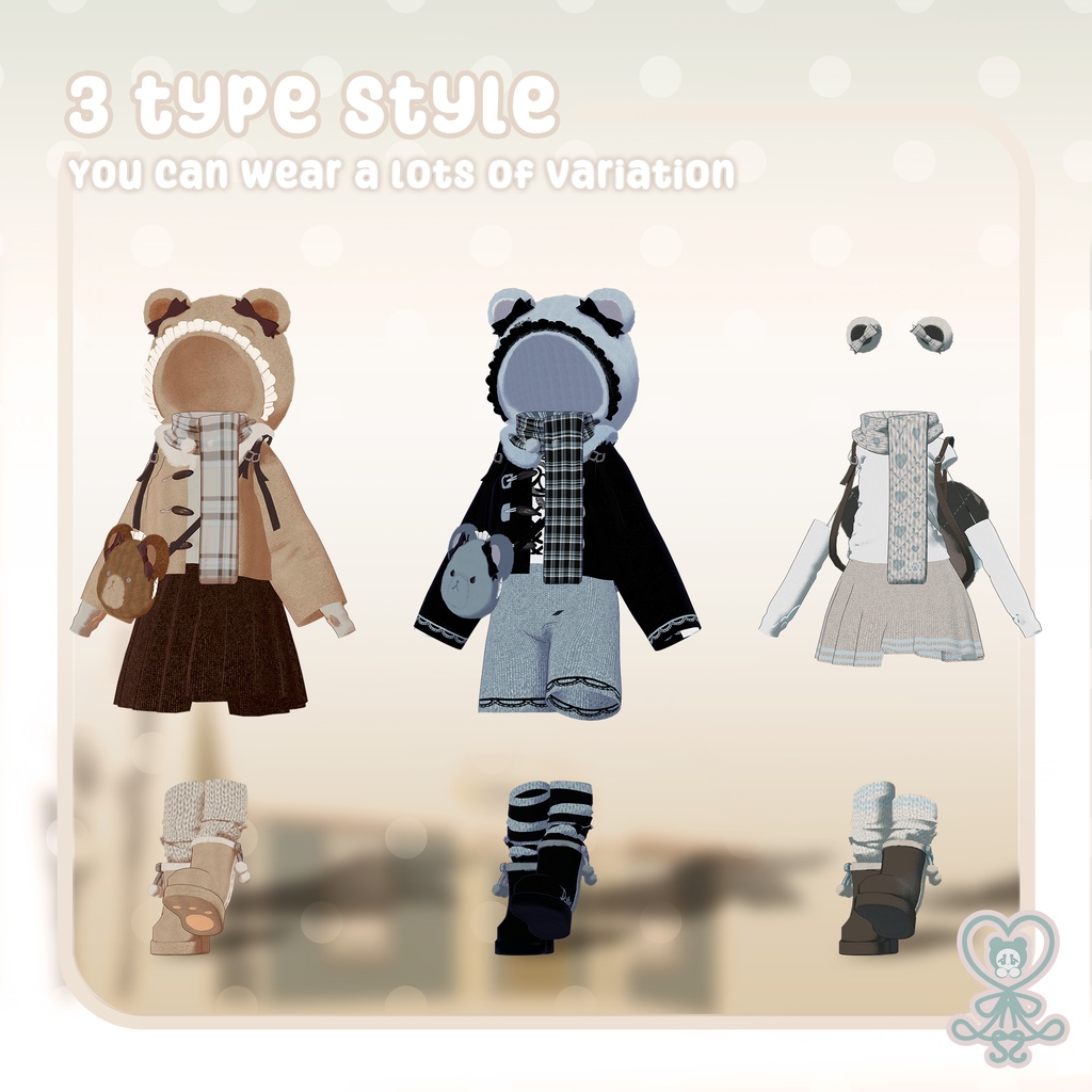 ⛄ 【9アバター対応】Cocoa Bear ⛄