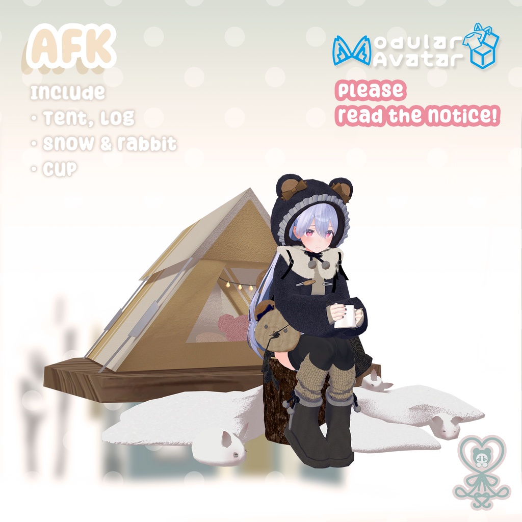 ⛄ 【9アバター対応】Cocoa Bear ⛄