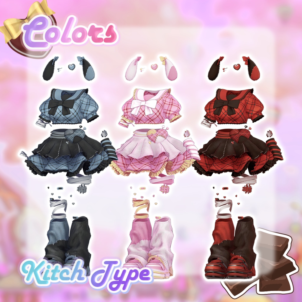 💘 【8アバター対応】PsychoLovely Girls 🩸