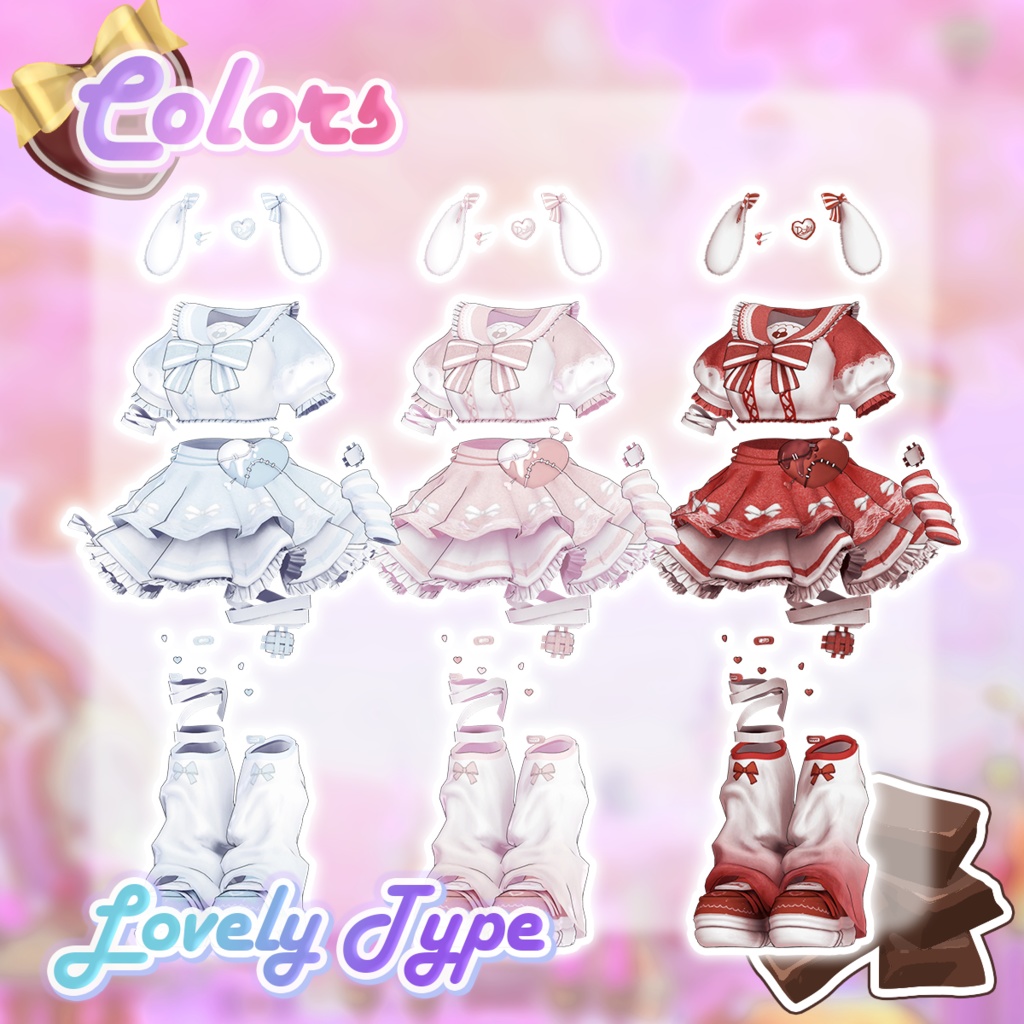 💘 【8アバター対応】PsychoLovely Girls 🩸