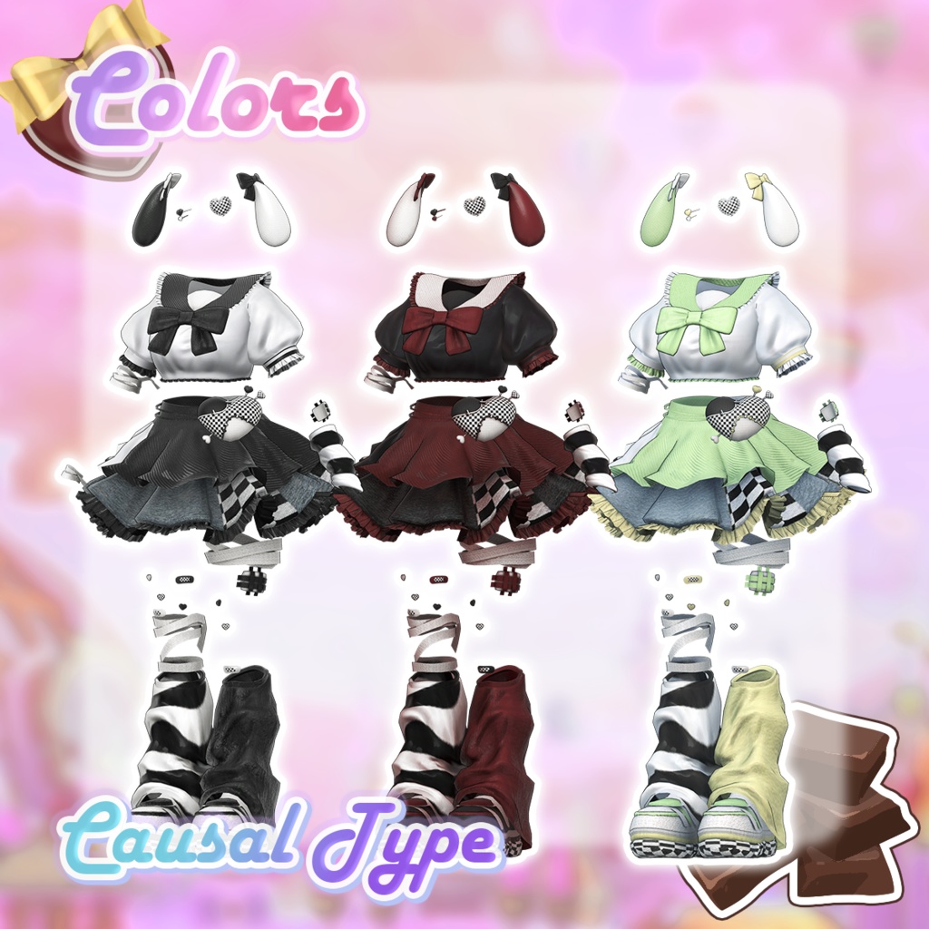 💘 【8アバター対応】PsychoLovely Girls 🩸