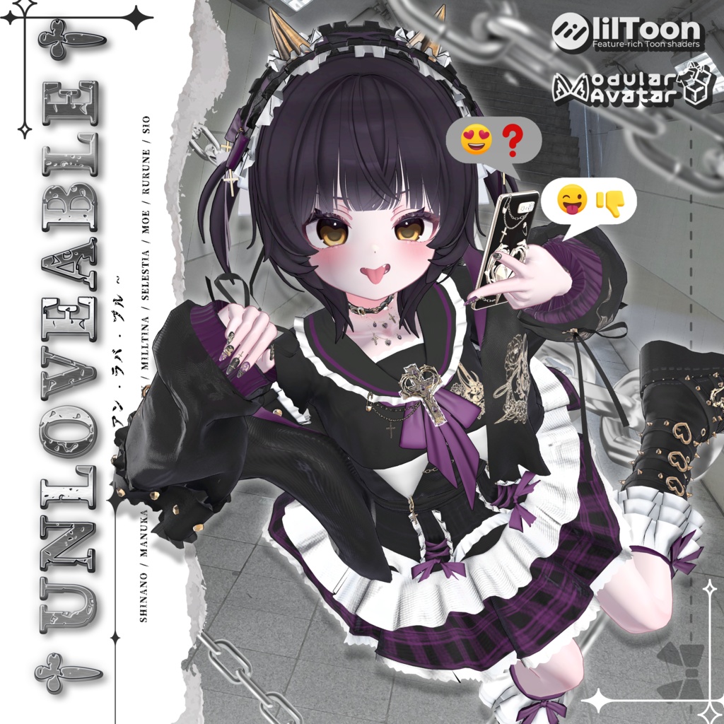 🖤 【9アバター対応】 UnLoveable ❤️‍🩹 - Dollit - BOOTH