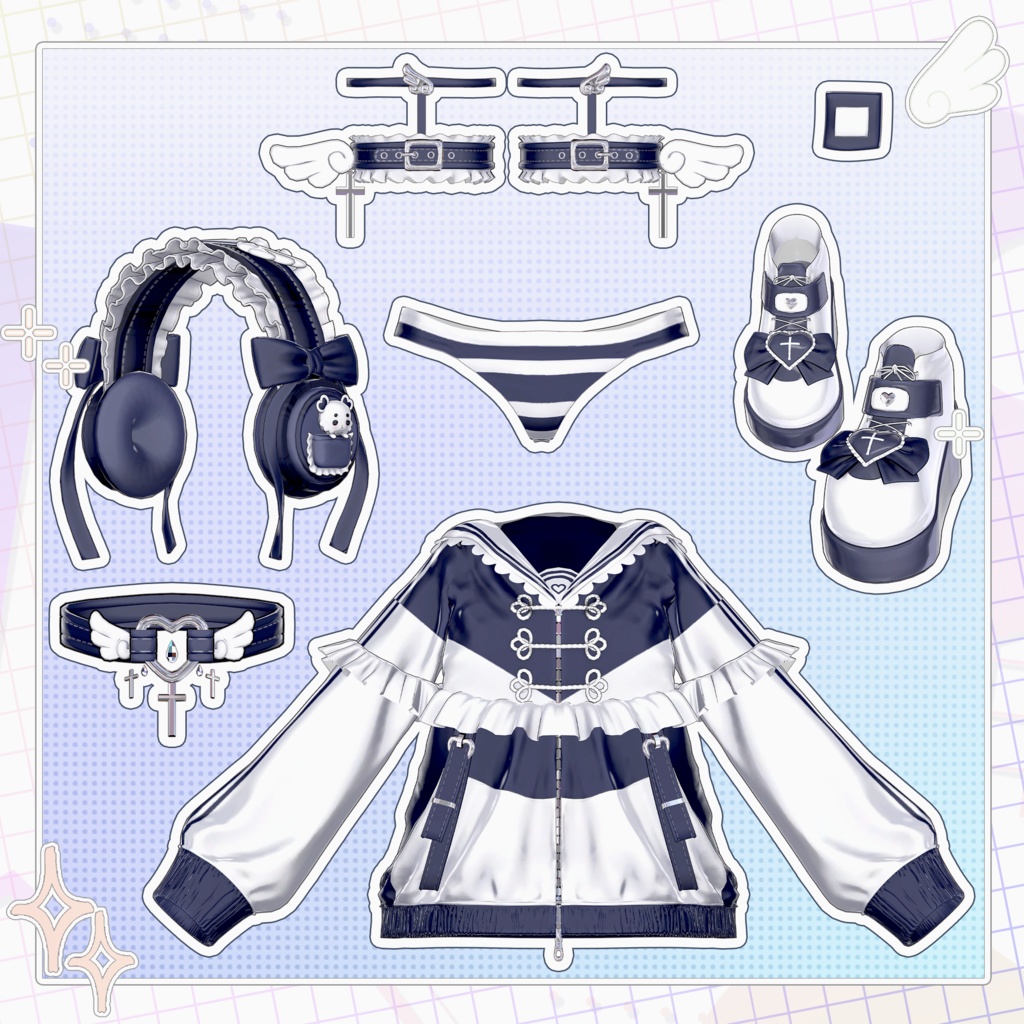 🪽 【15アバター対応】 PikoPikoAngel 💙