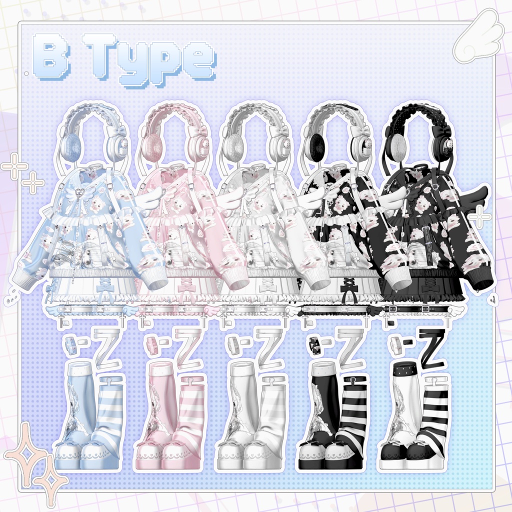 🪽 【15アバター対応】 PikoPikoAngel 💙