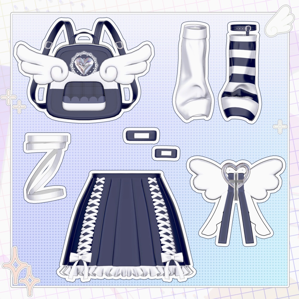 🪽 【15アバター対応】 PikoPikoAngel 💙