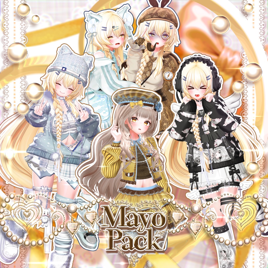 ✨ 70% セール中 ✨ Mayo - 『まよ』 衣装 Pack 🐈