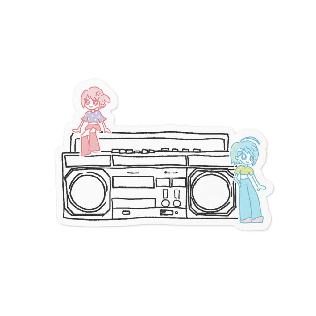 ららら♪らじおシンプルステッカー