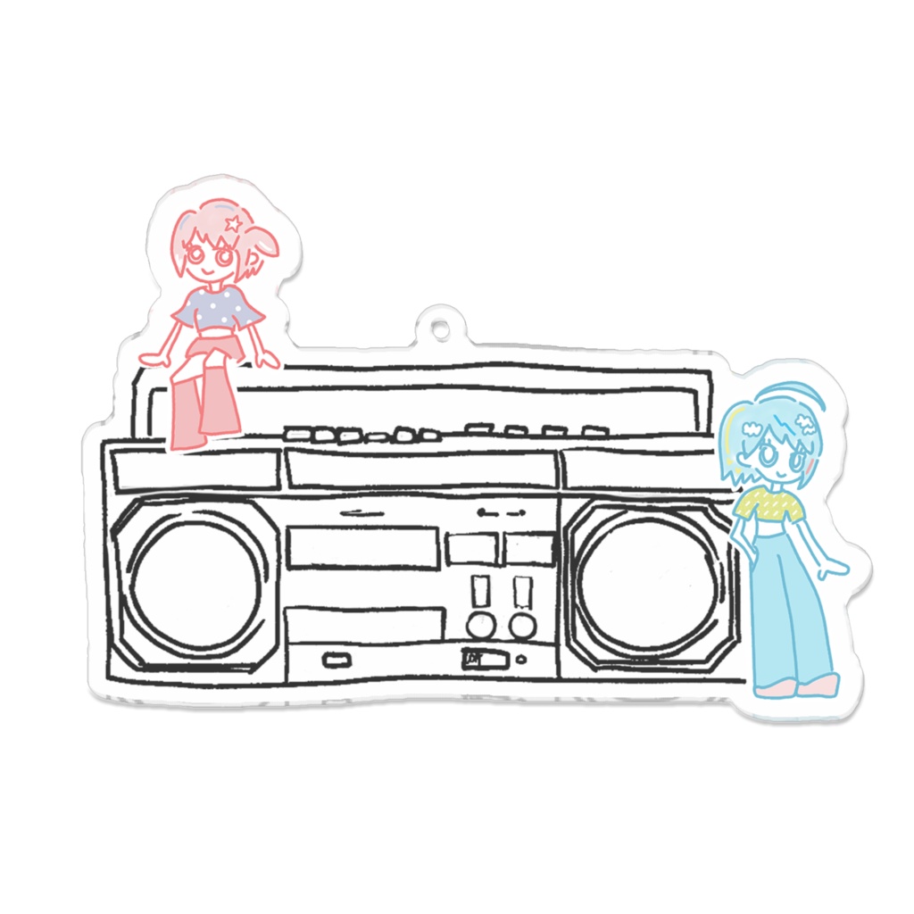 らららなふたり シンプルアクキー