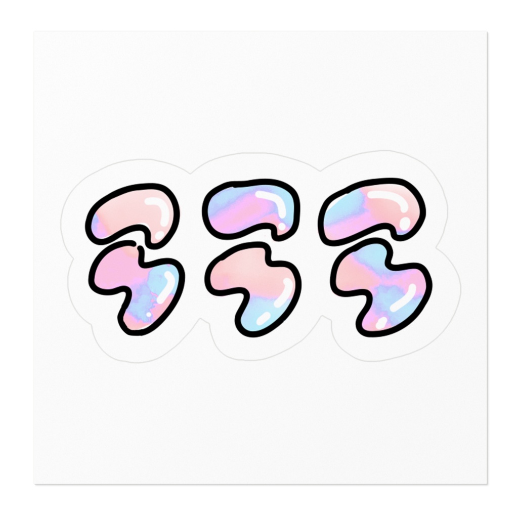 ららら♪カラフルステッカー