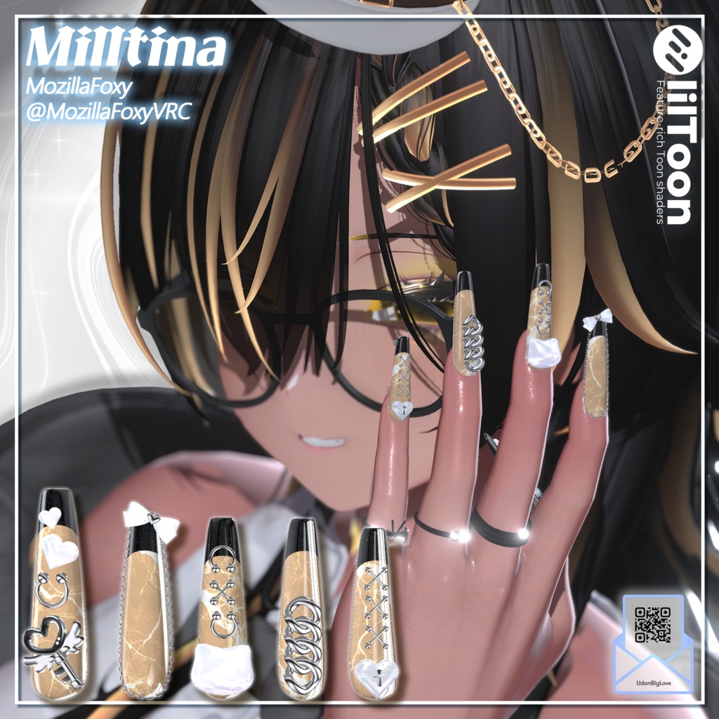 【21アバター対応】Udon Nail No.2