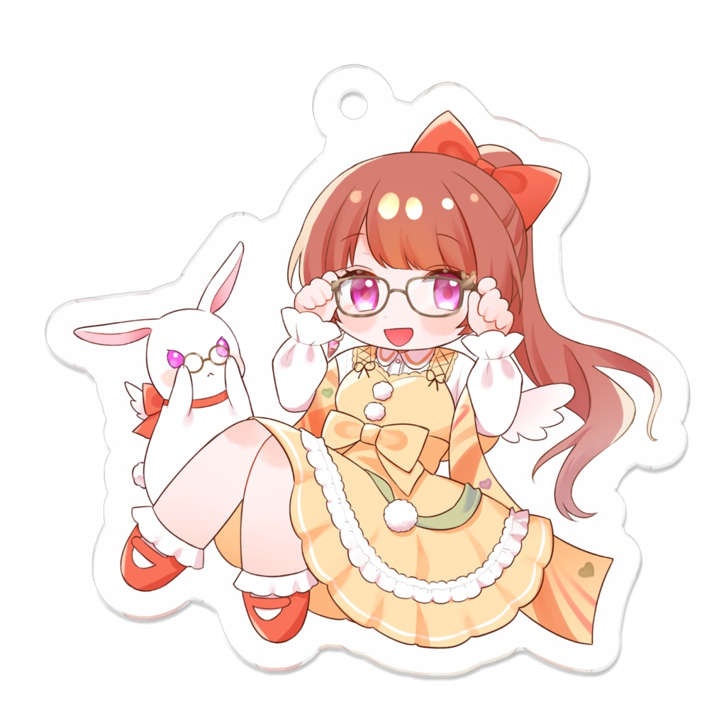 らいり。ミニキャラメガネVer. アクリルキーホルダー①