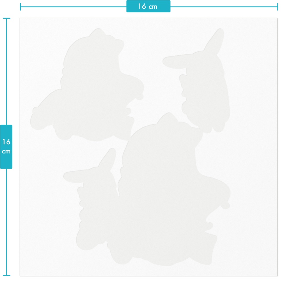 らいり。ミニキャラメガネVer. ステッカー(3種)メイン大