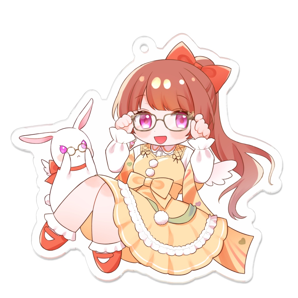 らいり。ミニキャラメガネVer. アクリルキーホルダー②