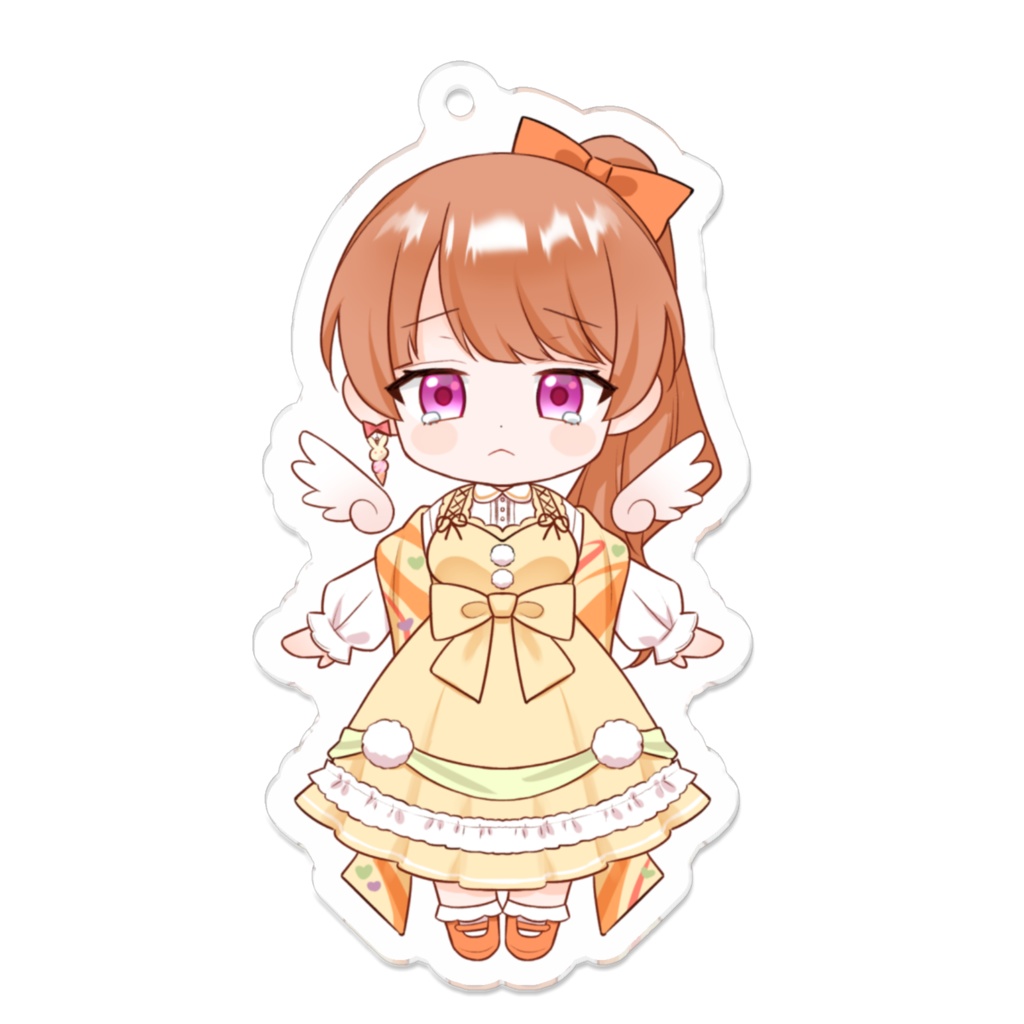 らいり。ミニキャラ アクリルキーホルダー 2nd Anniversary goods (うるうる目ver.)