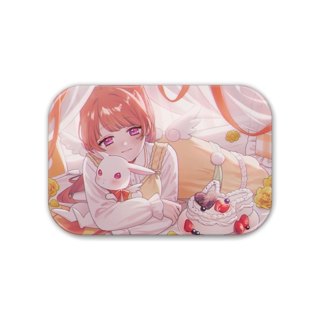 らいり。3周年記念 缶バッジ