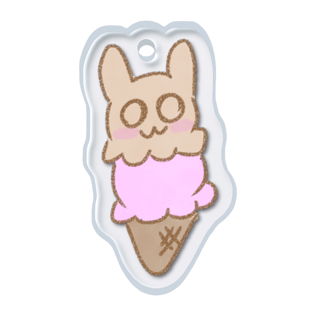 うさぎあいすこーん めじるしチャーム