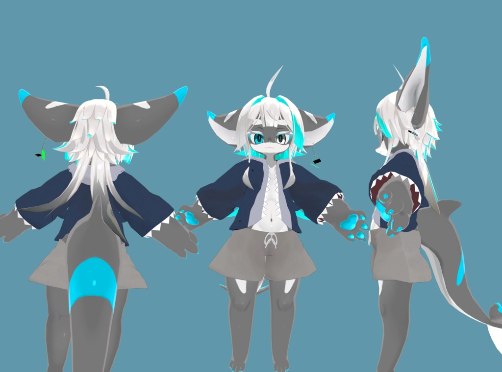 そおるかチャン用 サメサメパーカー