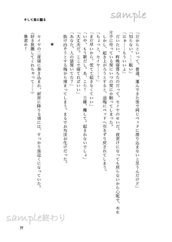 【セイ主1月新刊】灰城より愛をこめて